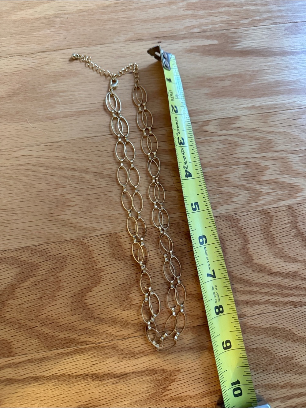 Gold Multi-Link Women's Necklace - Elegant Oval Chain